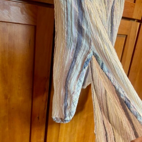 Vintage Diab'less White Blue Pink Gold Striped Tunic Paris - Picture 11 of 14